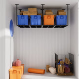 ZUN 3x8 Overhead Garage Storage Rack, Heavy Duty Adjustable Ceiling Mounted Storage Racks, 750LBS Weight 21440771