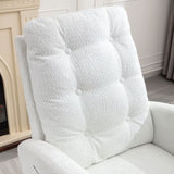 ZUN Accent Rocking Chair with Footrest High Back Rubber Wood Rocking Legs Bedroom Living Space 26.77D X W2231P143508