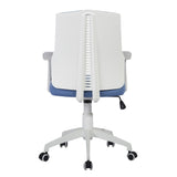 ZUN Ergonomic Office Chair High Back Desk Chair with,blue & white W1314P149824