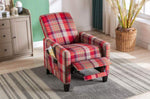 ZUN Red recline chair,The red cloth chair is convenient for home use, comfortable and the cushion is W117046595