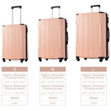 ZUN Hardshell Luggage Spinner Suitcase with TSA Lock Lightweight 24'' PP282802AAH