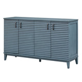 ZUN TREXM Sideboard with 4 Door Large Storage Buffet with Adjustable Shelves and Metal Handles for WF310444AAM