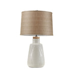 ZUN Boho Textured Ceramic Table Lamp B03597667