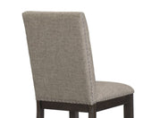 ZUN Rustic Brown Finish Set of 2 Chair Oak Veneer Fabric Upholstered Back and Seat B01143654