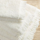 ZUN Cotton Dobby Slub 6 Piece Towel Set B03596684