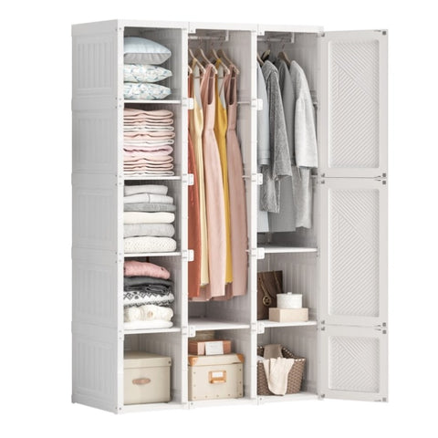 ZUN Portable Wardrobe Closets Bedroom ,Storage Organizer, Clothes Dresser, Closet Storage Organizer, W1019P143205