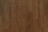 ZUN Dark Walnut Finish 5pc Dining Room Set Dining Table 4x Chairs Beige Fabric Chair Seat Kitchen B011119000