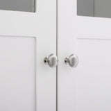 ZUN Double Doors Bathroom Cabinet White 02395015