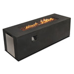 ZUN Dark Grey 70inch Concrete Large Fire Pit Table W853P153122