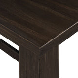 ZUN TOPMAX Rustic Wooden Counter Height Dining Table for Small Places, Espresso WF198245AAE