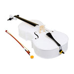 ZUN 4/4 Wood Cello Bag Bow Rosin Bridge White 74842290