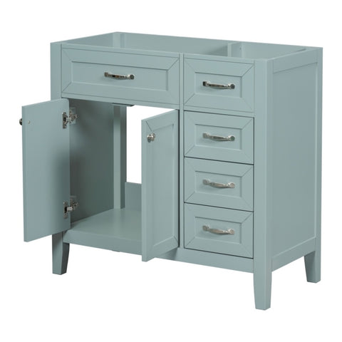 ZUN 36" Bathroom Vanity without Sink, Cabinet Base Only, Bathroom Cabinet with Drawers, Solid Frame and WF296707AAG