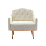 ZUN COOLMORE Accent Chair ,leisure single sofa with Rose Golden feet W39537932