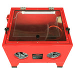 ZUN 25 Gallon Bench Top Air Sandblasting Cabinet Sandblaster Blast Large Cabinet Red 64011579