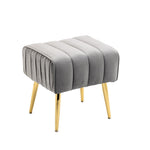 ZUN Velvet Accent Chair with Ottoman, Modern Tufted Barrel Chair Ottoman Set for Living Room Bedroom, W133360796