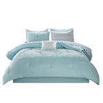 ZUN Embroidered Comforter Set with Bed Sheets B03595831