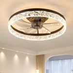 ZUN Ceiling Fan with Lights Dimmable LED W2312141748