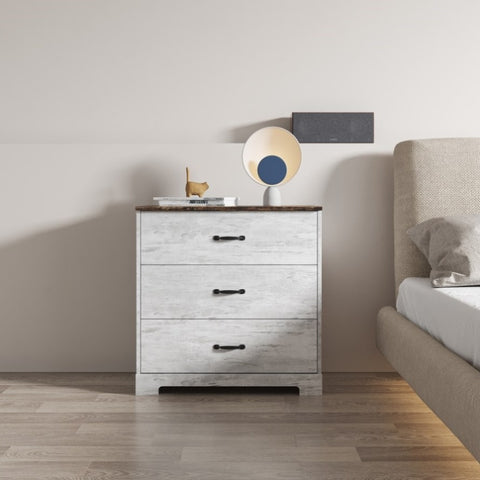 ZUN Modern simple three - layer chest of drawers W33156026