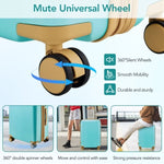 ZUN Hardshell Luggage Sets 3 Piece double spinner 8 wheels Suitcase with TSA Lock Lightweight PP309780AAN