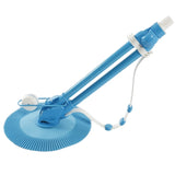 ZUN Auto Swimming Pool Cleaner with 10pcs Durable Hose Blue 13722070