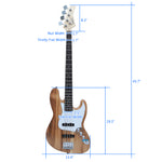 ZUN Electric GJazz Bass Guitar Cord Wrench Tool Burlywood 20990431