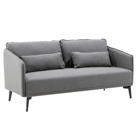 ZUN Modern Gray Fabric Loveseat Sofa Couch Upholstered Armrest Home Office Furniture 18441428