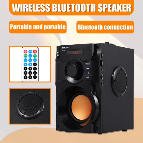 ZUN Portable Wireless Bluetooth Speaker Stereo Radio FM Radio TF USB Outdoor Party 40997379