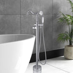 ZUN Freestanding Bathtub Faucet with Hand Shower W1533124993