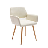 ZUN Hengming Small Modern Living Dining Room Accent Chairs Fabric Mid-Century Upholstered Side Seat Club W21238212