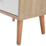 ZUN Mid-Century Wood Nightstand, Bed Sofa Side Table with Drawer and Shelf, Modern End Table for Living W2181P147508