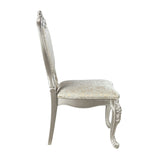ZUN ACME Bently SIDE CHAIR Fabric & Champagne Finish DN01369