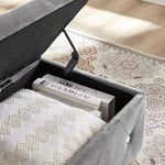 ZUN Storage Bench, Flip Top Entryway Bench Seat with Safety Hinge, Storage Chest with Padded Seat, Bed W135964053