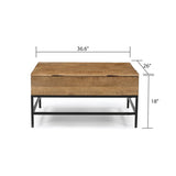 ZUN T1105-01 Natural Lift Top Coffee Table B009140754