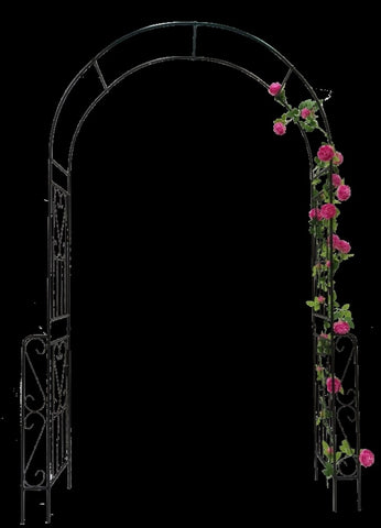 ZUN Metal Garden W55'' x H94.5'' Garden Arbor Trellis Climbing Plants Support Rose Outdoor W1586138699
