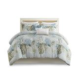 ZUN 6 Piece Oversized Cotton Comforter Set with Throw Pillow B035128766