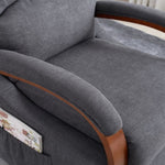 ZUN Power Lift Recliner Chair Sofa Electric Chair Message Chair Soft Fabric Grey W1669107707