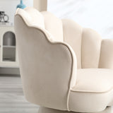 ZUN COOLMORE Swivel Chair, Comfy Round Accent Sofa Chair for Living Room, 360 Degree Swivel W1539118875