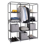ZUN 67" Portable Closet Organizer Wardrobe Storage Organizer with 10 Shelves Quick and Easy to Assemble 39192486