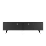 ZUN Modern White TV Stand, 16 Colors LED TV Stand w/Remote Control Lights W1321104201