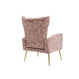 ZUN COOLMORE Accent Chair ,leisure single chair with Rose Golden feet W153968117