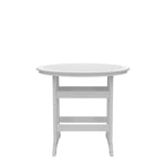 ZUN HDPE Bar Table, Dining Table, Patio Bar Set ,Counter Height Table For Outdoor White + Gray W120941925