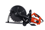 ZUN Electric 14" Cut Off Saw Wet/Dry Concrete Saw Cutter Guide Roller with Water Line Attachment W46527149
