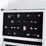 ZUN Fashion Full Mirror Standing Mirror Jewelry Cabinet With Two Storage Drawer W40794522