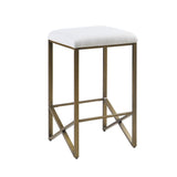 ZUN Backless Upholstered Counter Stool 26"H B035118569