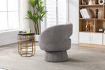ZUN 360 Degree Swivel Cuddle Barrel Accents, Round Armchairs with Wide Upholstered, Fluffy Fabric W395125871