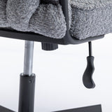 ZUN Armless Office Desk Chair No Wheels, GREY W1372104849