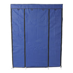 ZUN 5-Layer 12-Compartment Non-woven Fabric Wardrobe Portable Closet Navy 02100623