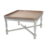 ZUN 33x33x19" Square Alcott coffee Table, French Countory Tray Table W2078125602