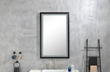 ZUN 42 in. W x24 in. H Oversized Rectangular Black Framed LED Mirror Anti-Fog Dimmable Wall Mount W92851684