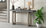 ZUN U_STYLE Contemporary Console Table with Wood Top, Extra Long Entryway Table for Entryway, Hallway, WF305653AAE